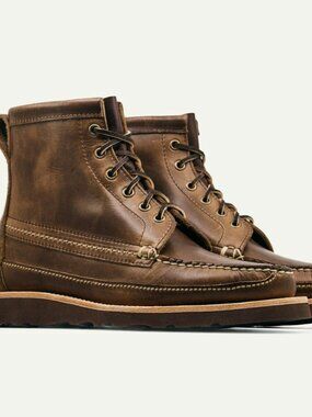 NWT OAK STREET Camp Boot in Natural Chromexcel 9.5